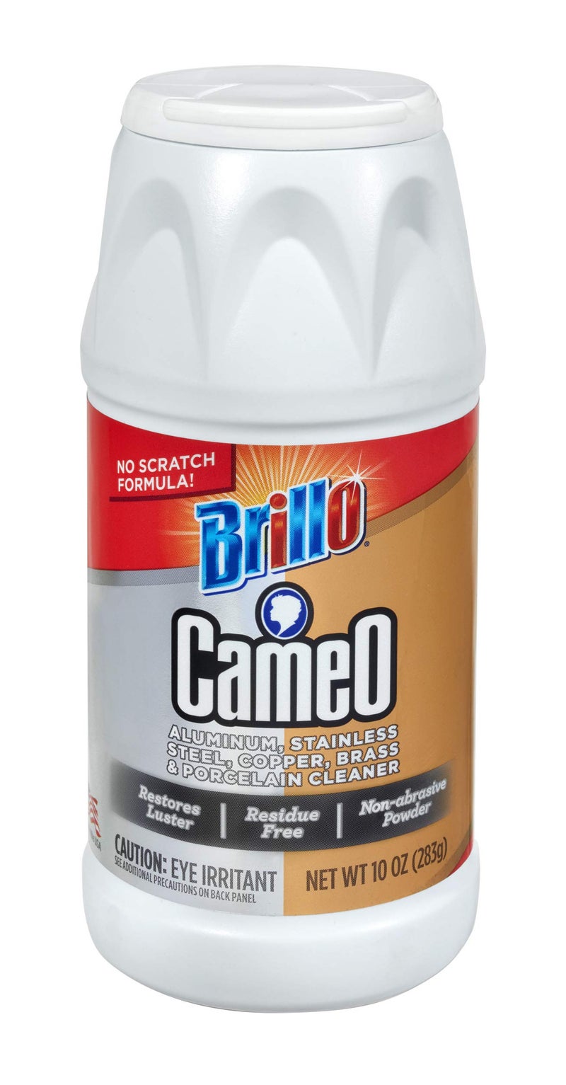 Brillo Cameo Cleaner, Perfect on Aluminum, Stainless Steel, Copper, Brass & Porcelain, No Scratch Formula 10 Ounce (Pack of 1) - Image 1